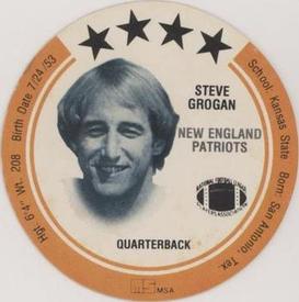 1981 Holsum Discs #NNO Steve Grogan Front