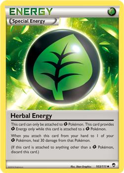 2014 Pokemon XY Furious Fists #103 Herbal Energy Front
