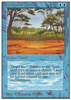 1993 Magic the Gathering Unlimited #NNO Phantasmal Terrain Front