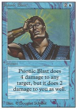 1993 Magic the Gathering Unlimited #NNO Psionic Blast Front