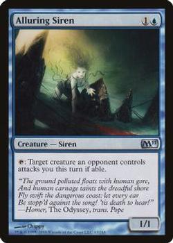 2010 Magic the Gathering 2011 Core Set #43 Alluring Siren Front