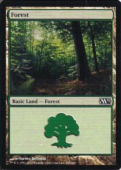 2012 Magic the Gathering 2013 Core Set #247 Forest Front