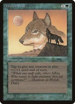 1993 Magic the Gathering Arabian Nights #NNO Wyluli Wolf Front