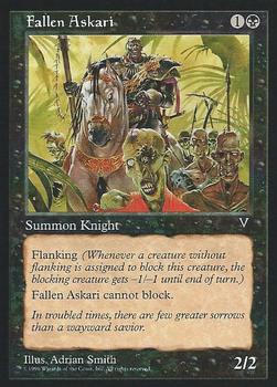 1997 Magic the Gathering Visions #NNO Fallen Askari Front