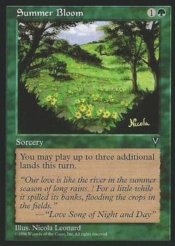 1997 Magic the Gathering Visions #NNO Summer Bloom Front