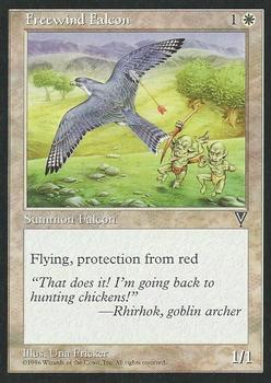 1997 Magic the Gathering Visions #NNO Freewind Falcon Front