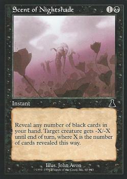 1999 Magic the Gathering Urza's Destiny #69 Scent of Nightshade Front