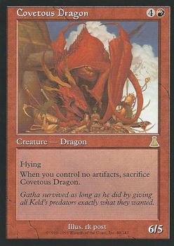 1999 Magic the Gathering Urza's Destiny #80 Covetous Dragon Front