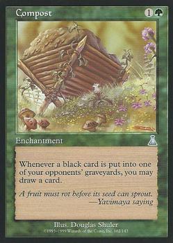 1999 Magic the Gathering Urza's Destiny #102 Compost Front