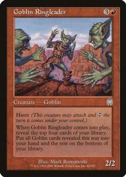 2001 Magic the Gathering Apocalypse #62 Goblin Ringleader Front