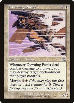 2002 Magic the Gathering Onslaught #22 Dawning Purist Front