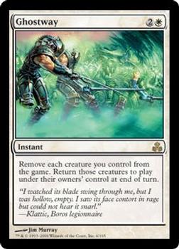 2006 Magic the Gathering Guildpact #6 Ghostway Front