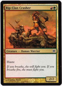 2008 Magic the Gathering Shards of Alara #189 Rip-Clan Crasher Front