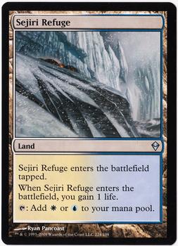 2009 Magic the Gathering Zendikar #224 Sejiri Refuge Front