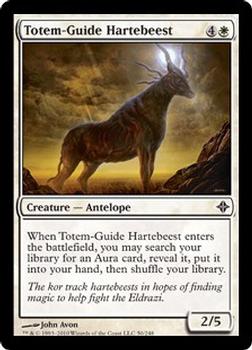 2010 Magic the Gathering Rise of the Eldrazi #50 Totem-Guide Hartebeest Front