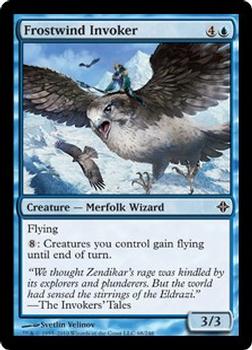 2010 Magic the Gathering Rise of the Eldrazi #68 Frostwind Invoker Front