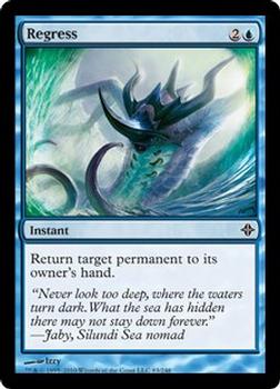 2010 Magic the Gathering Rise of the Eldrazi #83 Regress Front