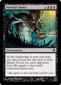 2010 Magic the Gathering Rise of the Eldrazi #96 Baneful Omen Front