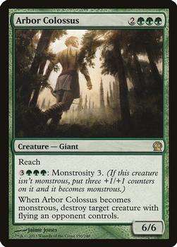 2013 Magic the Gathering Theros #150 Arbor Colossus Front
