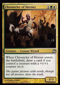 2013 Magic the Gathering Theros #190 Chronicler of Heroes Front