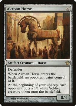 2013 Magic the Gathering Theros #210 Akroan Horse Front