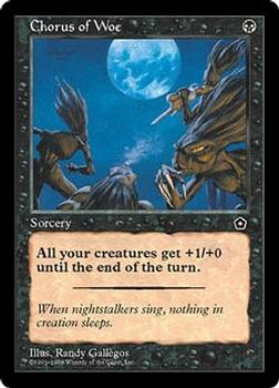 1998 Magic the Gathering Portal Second Age #NNO Chorus of Woe Front