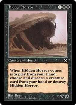 1998 Magic the Gathering Portal Second Age #NNO Hidden Horror Front