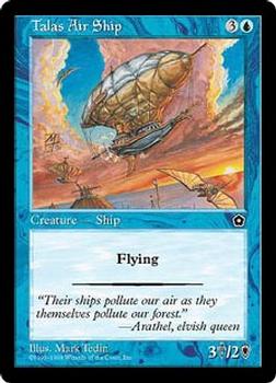 1998 Magic the Gathering Portal Second Age #NNO Talas Air Ship Front