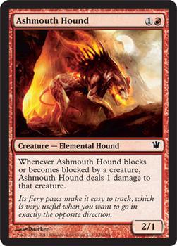 2011 Magic the Gathering Innistrad - Foil #128 Ashmouth Hound Front