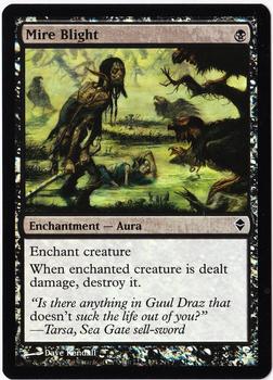 2009 Magic the Gathering Zendikar - Foil #104 Mire Blight Front