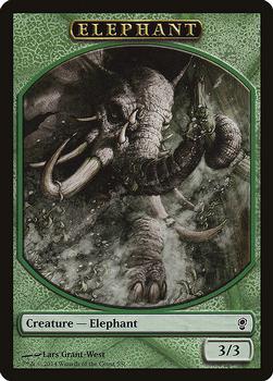 2014 Magic the Gathering Conspiracy - Tokens #5/9 Elephant Front
