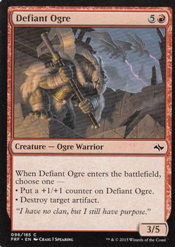 2015 Magic the Gathering Fate Reforged #96 Defiant Ogre Front