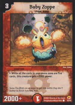 2004 Wizards of the Coast Duel Masters Rampage of The Super Warriors #35 Baby Zoppe Front