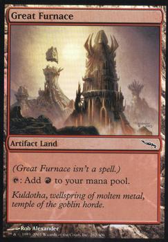 2003 Magic the Gathering Mirrodin - Foil #282 Great Furnace Front