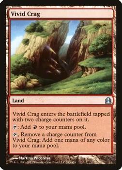 2011 Magic the Gathering Commander #293 Vivid Crag Front