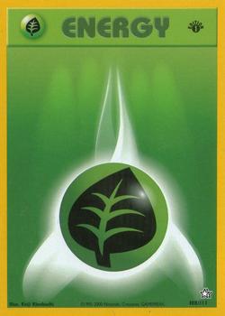 2000 Pokemon Neo Genesis 1st Edition #108/111 Grass Energy Front