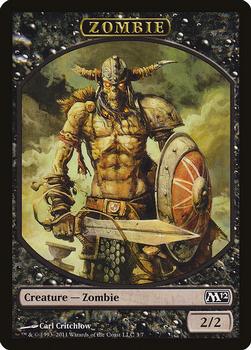 2011 Magic the Gathering 2012 Core Set - Tokens #3/7 Zombie Front