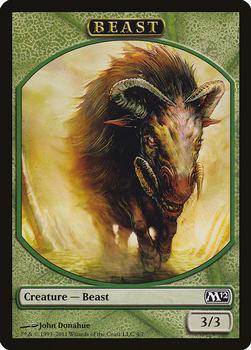 2011 Magic the Gathering 2012 Core Set - Tokens #4/7 Beast Front