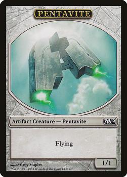 2011 Magic the Gathering 2012 Core Set - Tokens #7/7 Pentavite Front