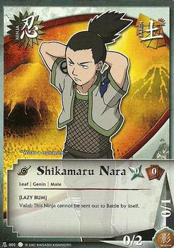 2006 Naruto Series 1: The Path to Hokage #PTHN-005 Shikamaru Nara Front