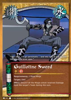 2006 Naruto Series 1: The Path to Hokage #PTHJ-031 Guillotine Sword Front