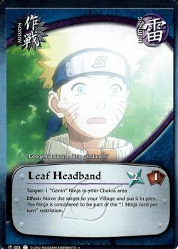 2006 Naruto Series 1: The Path to Hokage #PTHM-003 Leaf Headband Front