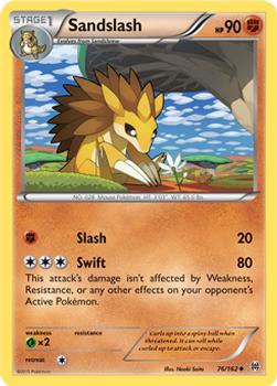 2015 Pokemon XY BREAKthrough #76/162 Sandslash Front