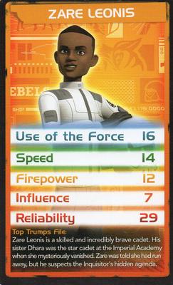 2015 Top Trumps Star Wars Rebels #NNO Zare Leonis Front