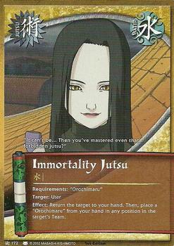 2007 Naruto Series 6: Eternal Rivalry - 1st Edition #ERJ-172 Immortality Jutsu Front