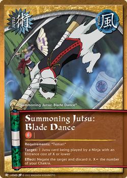 2007 Naruto Series 7: Quest for Power #QFPJ-US040 Summoning Jutsu: Blade Dance Front