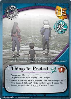 2008 Naruto Series 8: Battle of Destiny #BODM-US050 Things to Protect Front