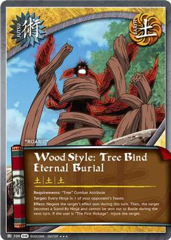 2010 Naruto Series 18: Fangs of the Snake #FotSJ-709 Wood Style: Tree Bind Eternal Burial Front