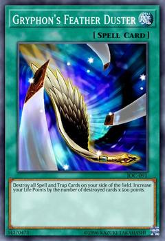 2004 Yu-Gi-Oh! Invasion of Chaos #IOC-091 Gryphon's Feather Duster Front