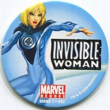 2006 Global Pog Association Marvel Heroes #41 Invisible Woman Front